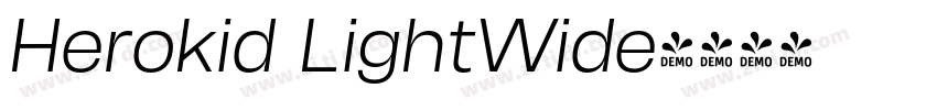 Herokid LightWide字体转换